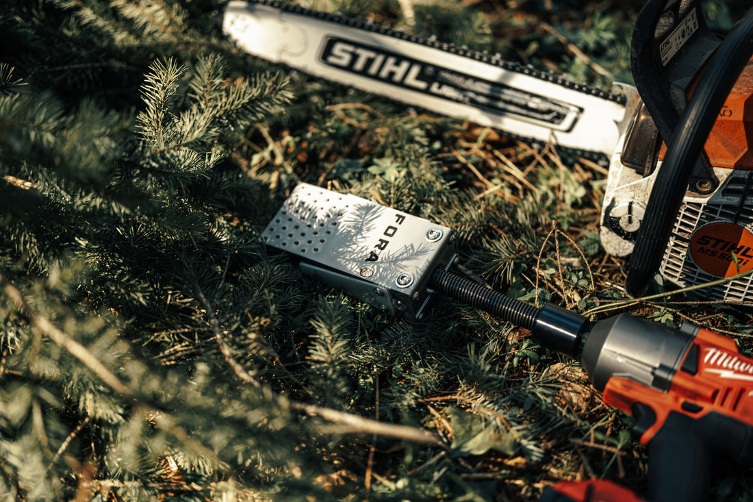 Sicheres Baumfällen mit einem mechanischen Fällkeil: So geht’s richtig