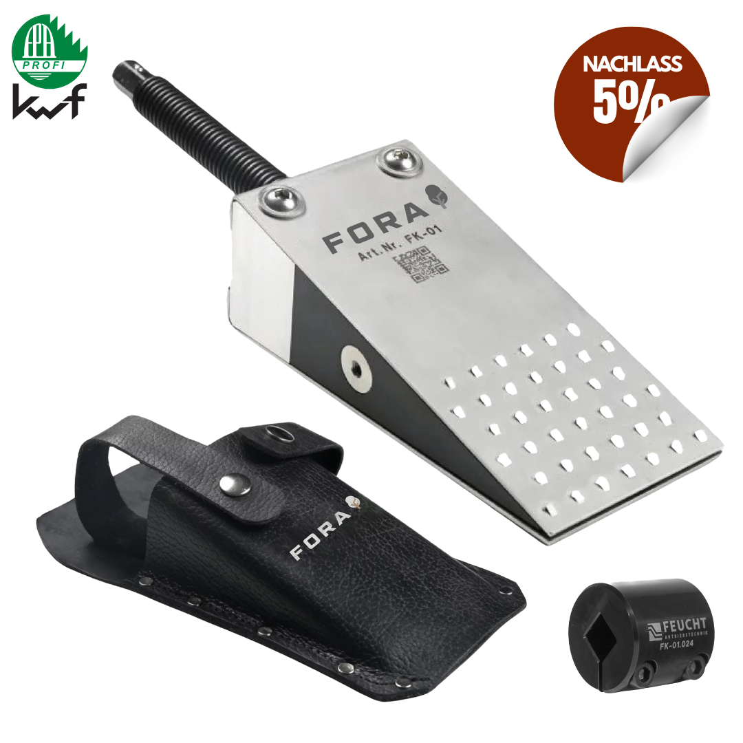 Fällkeil FK 01-12 S + Ledertasche + Klemmverbinder - Vorteilsset | KWF Profi zertifiziert